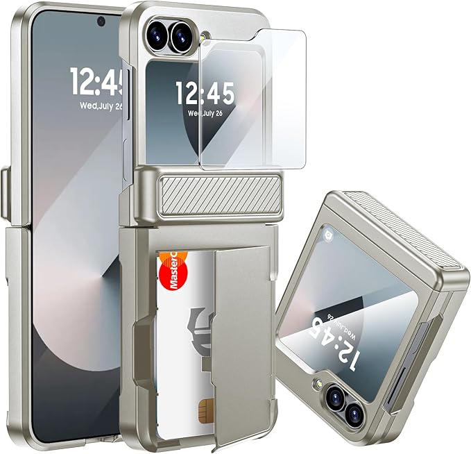 CENMASO Wallet Case with RFID & Hinge Protection